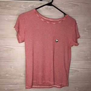red striped brandy tee